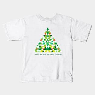 Aztec Christmas Tree Kids T-Shirt